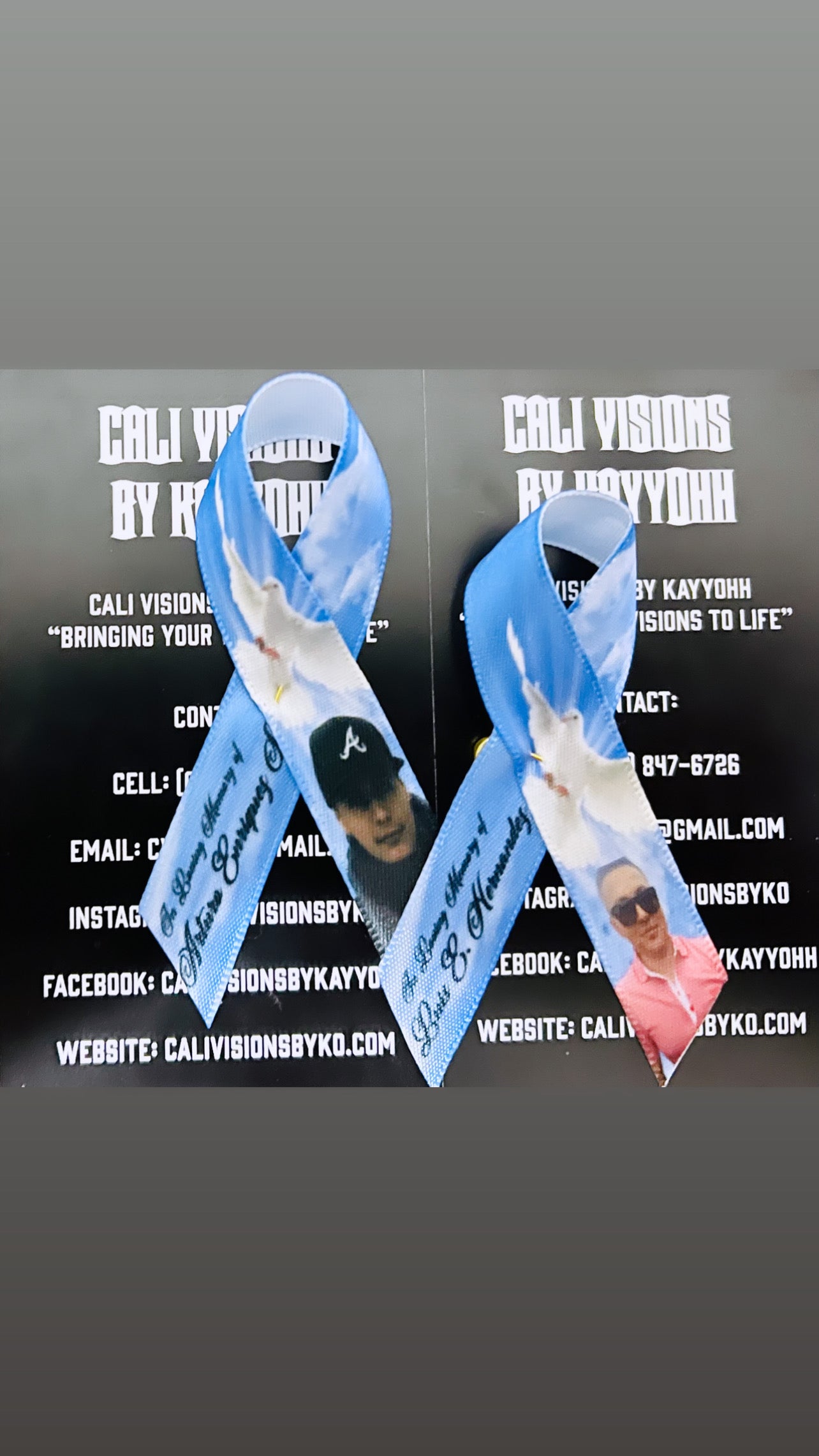 Custom Memorial Ribbons